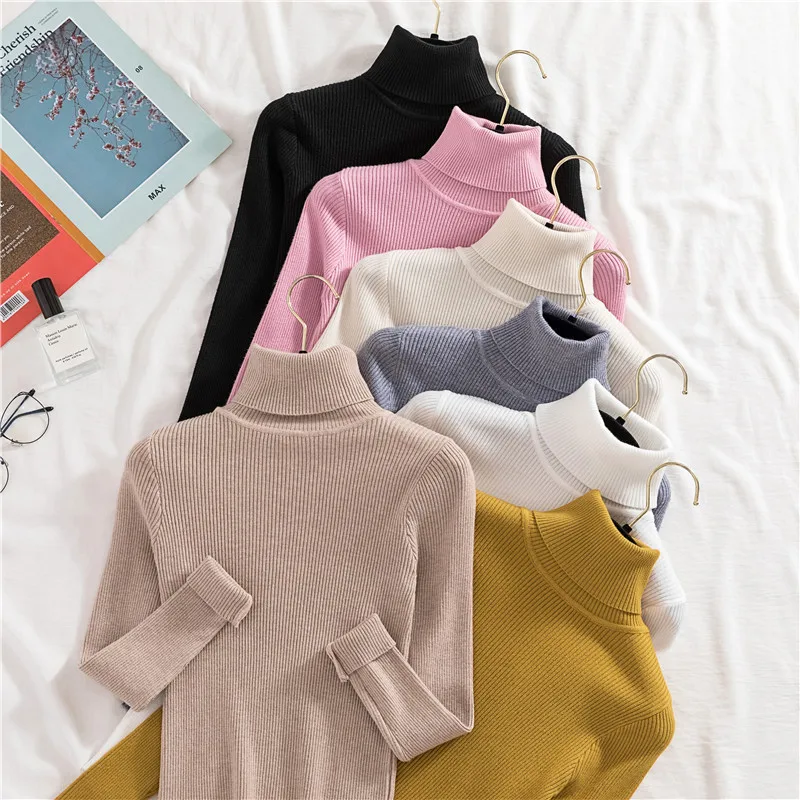 Heliar Women Fall Turtleneck Sweater Knitted Soft Pullovers Cashmere Jumpers Basic Soft Sweaters For Women 2024 Autumn Winter Heliar Women Fall Turtleneck Sweater Knitted Soft Pullovers Cashmere Jumpers Basic Soft Sweaters For Women 2024 Autumn Winter