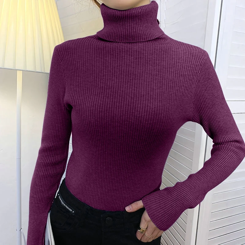 Heliar Women Fall Turtleneck Sweater Knitted Soft Pullovers Cashmere Jumpers Basic Soft Sweaters For Women 2024 Autumn Winter Heliar Women Fall Turtleneck Sweater Knitted Soft Pullovers Cashmere Jumpers Basic Soft Sweaters For Women 2024 Autumn Winter