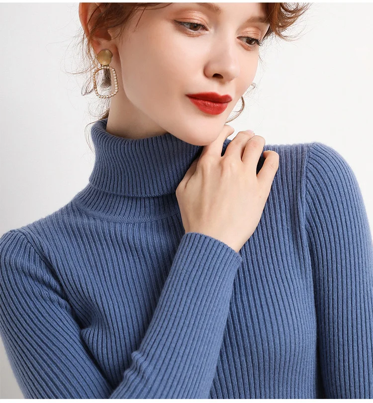 Heliar Women Fall Turtleneck Sweater Knitted Soft Pullovers Cashmere Jumpers Basic Soft Sweaters For Women 2024 Autumn Winter Heliar Women Fall Turtleneck Sweater Knitted Soft Pullovers Cashmere Jumpers Basic Soft Sweaters For Women 2024 Autumn Winter
