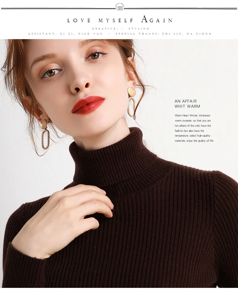 Heliar Women Fall Turtleneck Sweater Knitted Soft Pullovers Cashmere Jumpers Basic Soft Sweaters For Women 2024 Autumn Winter Heliar Women Fall Turtleneck Sweater Knitted Soft Pullovers Cashmere Jumpers Basic Soft Sweaters For Women 2024 Autumn Winter