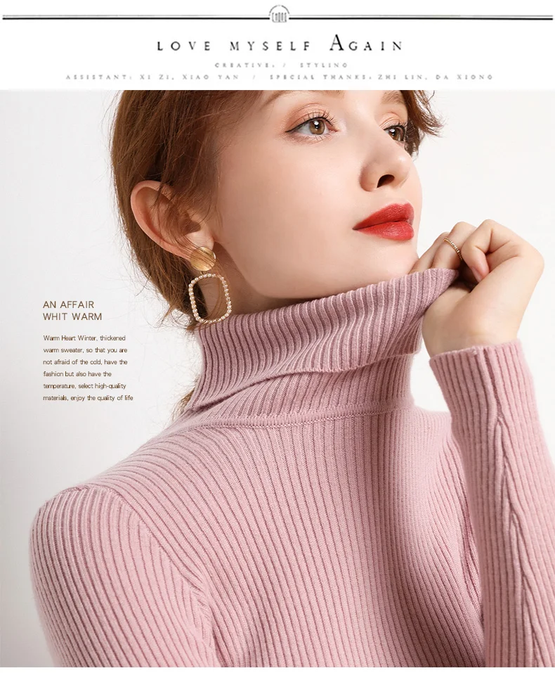 Heliar Women Fall Turtleneck Sweater Knitted Soft Pullovers Cashmere Jumpers Basic Soft Sweaters For Women 2024 Autumn Winter Heliar Women Fall Turtleneck Sweater Knitted Soft Pullovers Cashmere Jumpers Basic Soft Sweaters For Women 2024 Autumn Winter