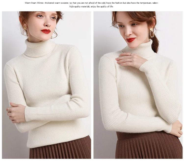 Heliar Women Fall Turtleneck Sweater Knitted Soft Pullovers Cashmere Jumpers Basic Soft Sweaters For Women 2024 Autumn Winter Heliar Women Fall Turtleneck Sweater Knitted Soft Pullovers Cashmere Jumpers Basic Soft Sweaters For Women 2024 Autumn Winter