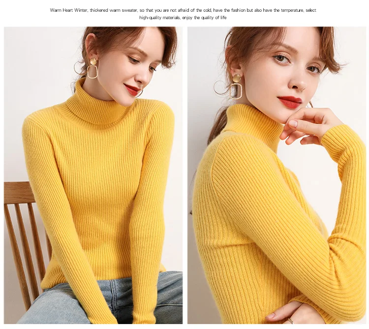 Heliar Women Fall Turtleneck Sweater Knitted Soft Pullovers Cashmere Jumpers Basic Soft Sweaters For Women 2024 Autumn Winter Heliar Women Fall Turtleneck Sweater Knitted Soft Pullovers Cashmere Jumpers Basic Soft Sweaters For Women 2024 Autumn Winter