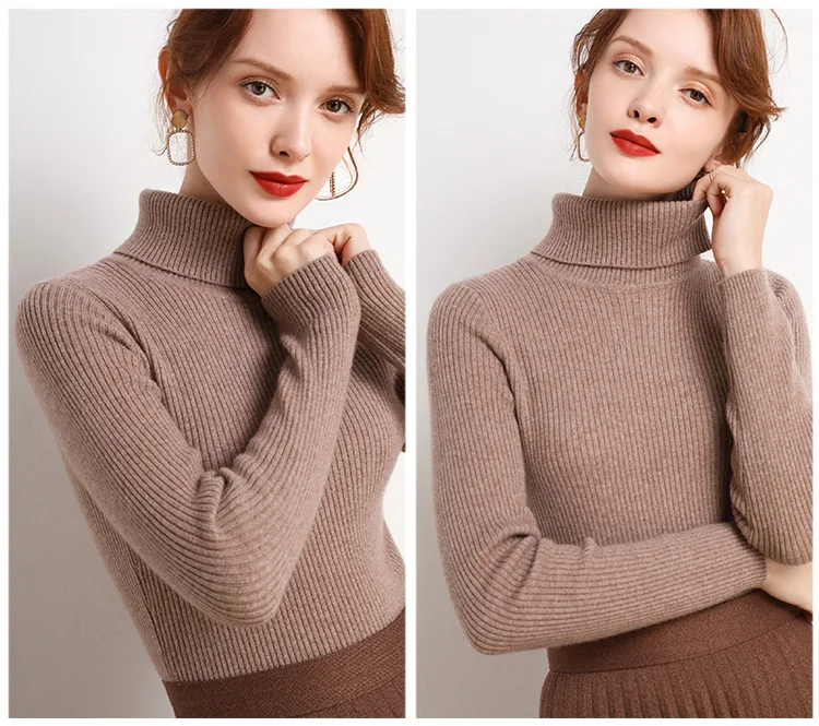 Heliar Women Fall Turtleneck Sweater Knitted Soft Pullovers Cashmere Jumpers Basic Soft Sweaters For Women 2024 Autumn Winter Heliar Women Fall Turtleneck Sweater Knitted Soft Pullovers Cashmere Jumpers Basic Soft Sweaters For Women 2024 Autumn Winter
