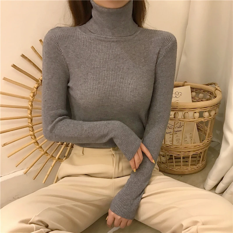 Heliar Women Fall Turtleneck Sweater Knitted Soft Pullovers Cashmere Jumpers Basic Soft Sweaters For Women 2024 Autumn Winter Heliar Women Fall Turtleneck Sweater Knitted Soft Pullovers Cashmere Jumpers Basic Soft Sweaters For Women 2024 Autumn Winter