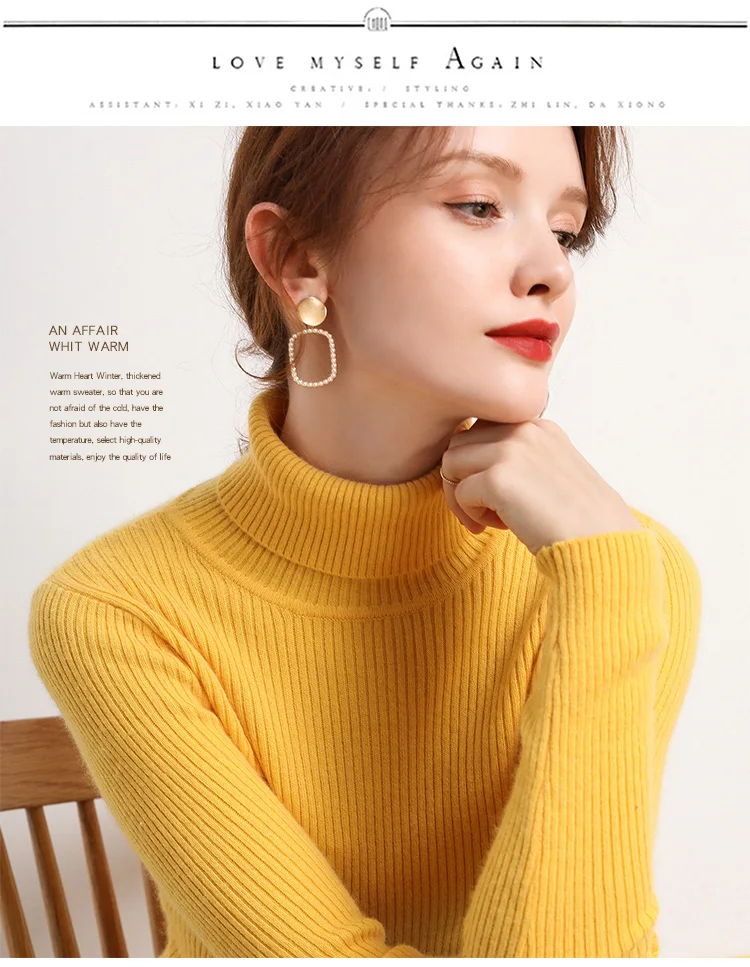 Heliar Women Fall Turtleneck Sweater Knitted Soft Pullovers Cashmere Jumpers Basic Soft Sweaters For Women 2024 Autumn Winter Heliar Women Fall Turtleneck Sweater Knitted Soft Pullovers Cashmere Jumpers Basic Soft Sweaters For Women 2024 Autumn Winter