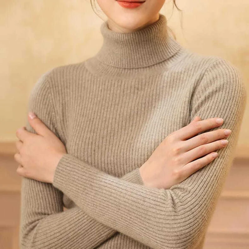 Heliar Women Fall Turtleneck Sweater Knitted Soft Pullovers Cashmere Jumpers Basic Soft Sweaters For Women 2024 Autumn Winter Heliar Women Fall Turtleneck Sweater Knitted Soft Pullovers Cashmere Jumpers Basic Soft Sweaters For Women 2024 Autumn Winter
