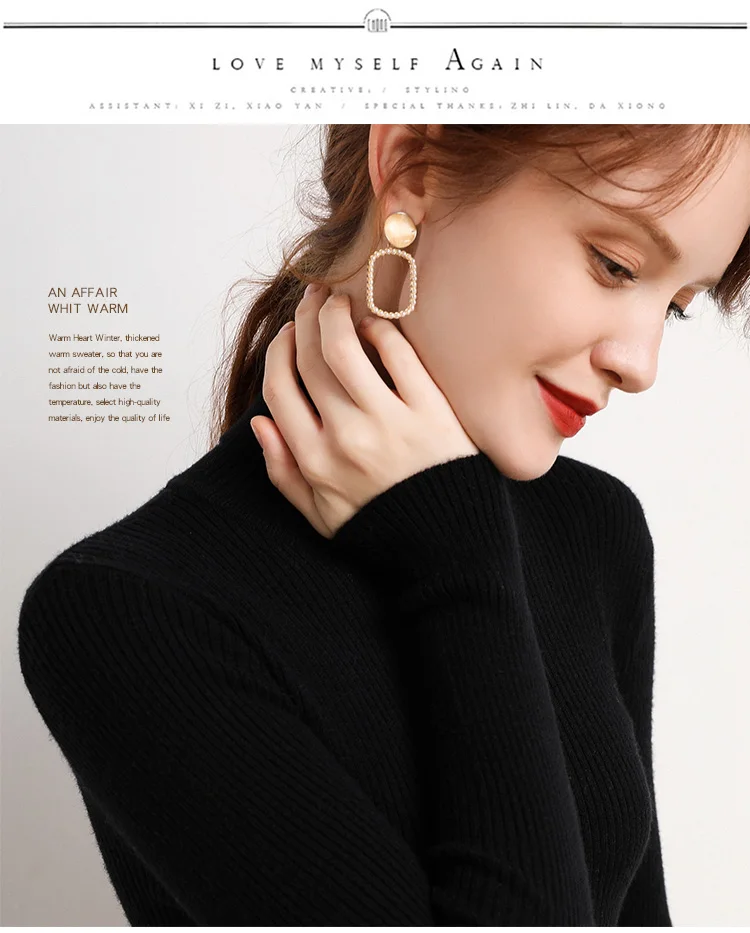 Heliar Women Fall Turtleneck Sweater Knitted Soft Pullovers Cashmere Jumpers Basic Soft Sweaters For Women 2024 Autumn Winter Heliar Women Fall Turtleneck Sweater Knitted Soft Pullovers Cashmere Jumpers Basic Soft Sweaters For Women 2024 Autumn Winter