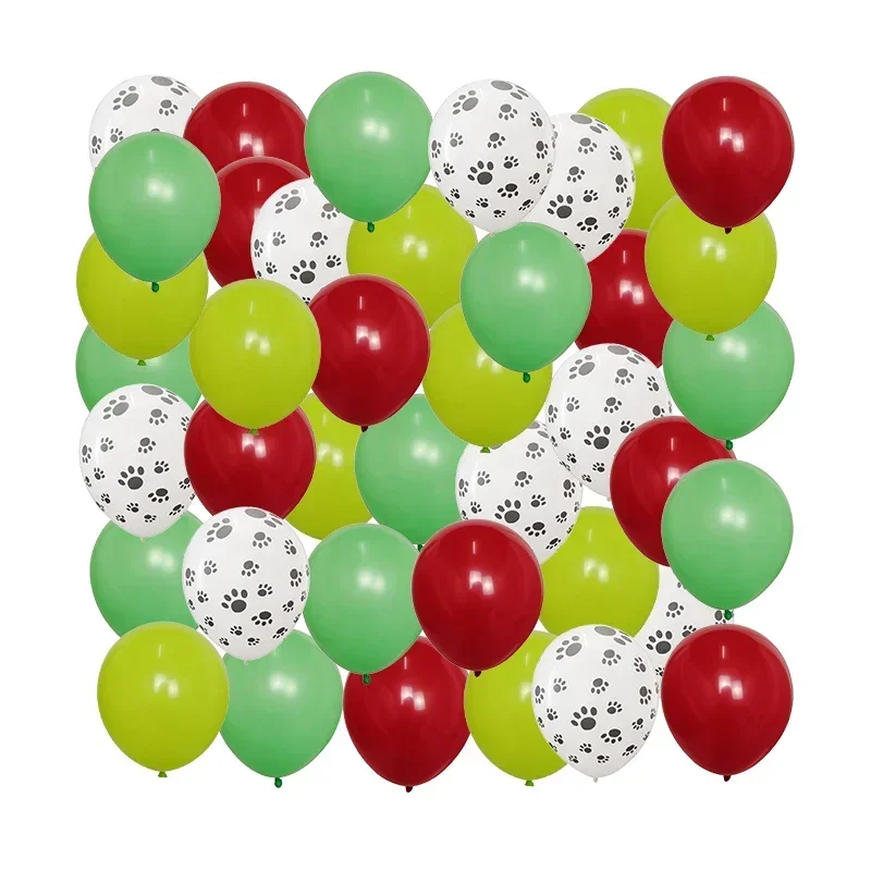 Alternative view of 40pcs Mix 10'' Pets Dog Paw Latex Balloons Animal Theme Party Decor Kids Classic Toys Globos Helium Air Inflatable Balls Supply