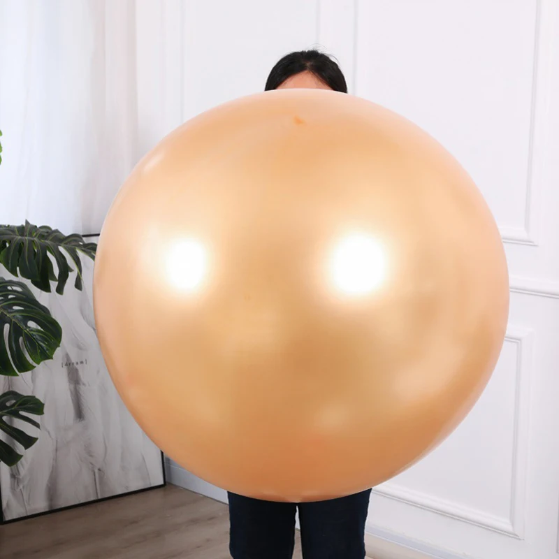 Alternative view of Big Latex Helium Inflable Balloons Wedding Decoration Birthday Party Large Gold White Pink Balloons Outdoor Activity Toy 36inch