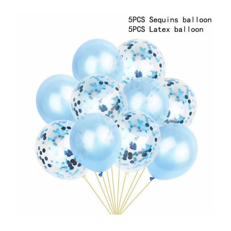 Alternative view of 10Pcs/lot 12inch Metallic Colors Latex Balloons Confetti Air Balloons Inflatable Ball For Birthday Wedding Party Baloon Supplies