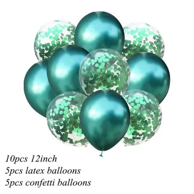 10Pcs/lot 12inch Metallic Colors Latex Balloons Confetti Air Balloons Inflatable Ball For Birthday Wedding Party Baloon Supplies