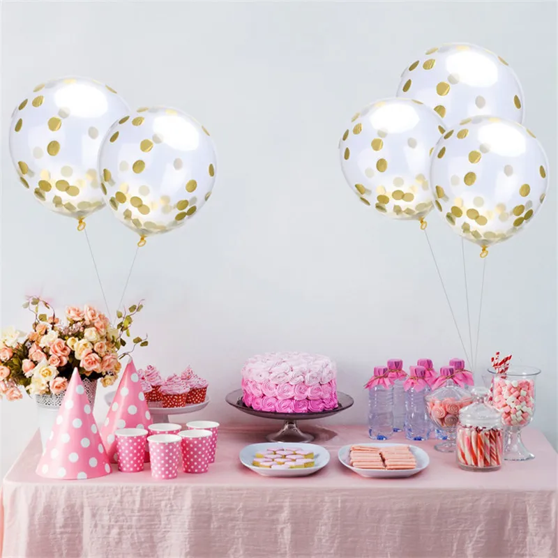10Pcs/lot 12inch Metallic Colors Latex Balloons Confetti Air Balloons Inflatable Ball For Birthday Wedding Party Baloon Supplies