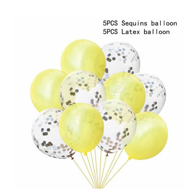 10Pcs/lot 12inch Metallic Colors Latex Balloons Confetti Air Balloons Inflatable Ball For Birthday Wedding Party Baloon Supplies
