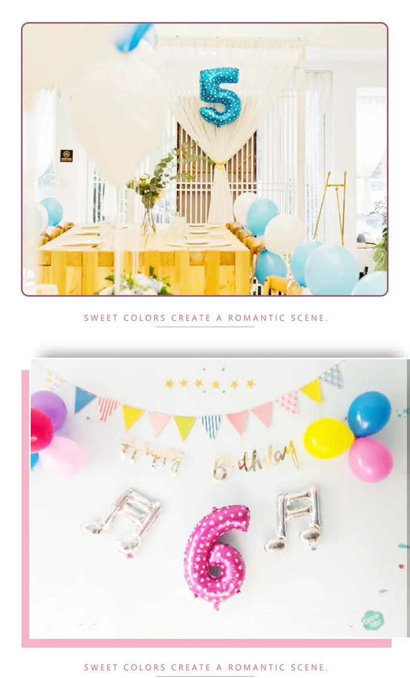 16 32 Inch Foil Number Balloons Wedding Happy Birthday Party Decorations Rose Gold Digital Globos Balloon Baby Shower Supplies