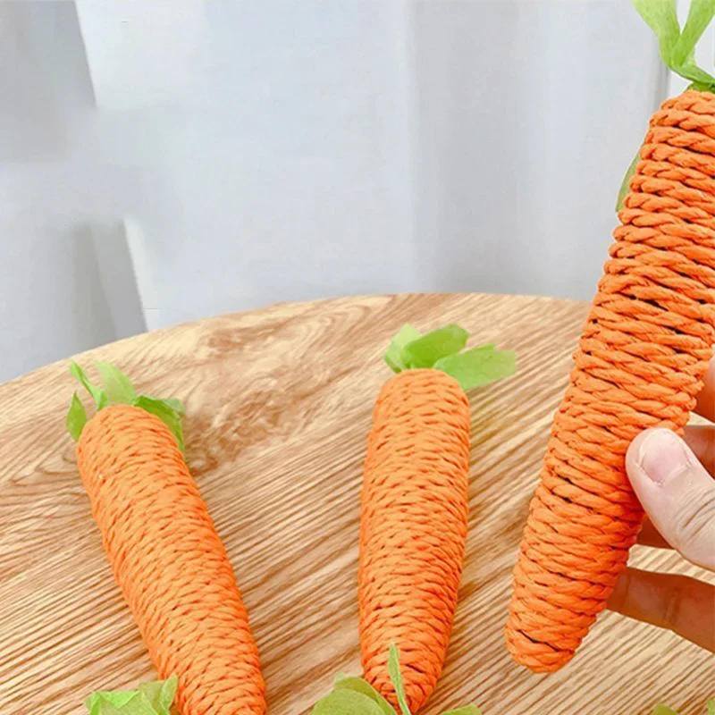 Alternative view of 2024 New Cat Toys Sound Carrot Cuddle Cat Stick Since Fun Fun Cat Teething Stick Anti-bite Cat Scratch Board Pet Supplies