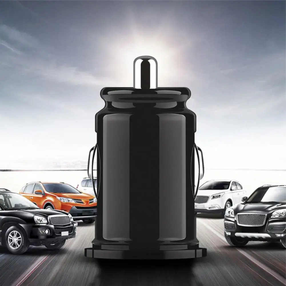 Mini Car Charger 2.4A Dual USB Fast Charging Universal Mobile Phone in Car Charge Tablet GPS For iPhone Xiaomi Samsung Huawei