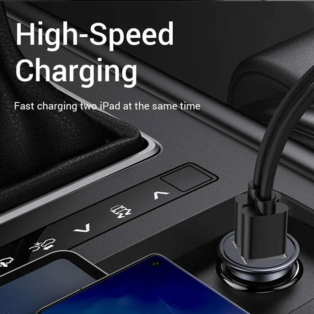 Mini Car Charger 2.4A Dual USB Fast Charging Universal Mobile Phone in Car Charge Tablet GPS For iPhone Xiaomi Samsung Huawei
