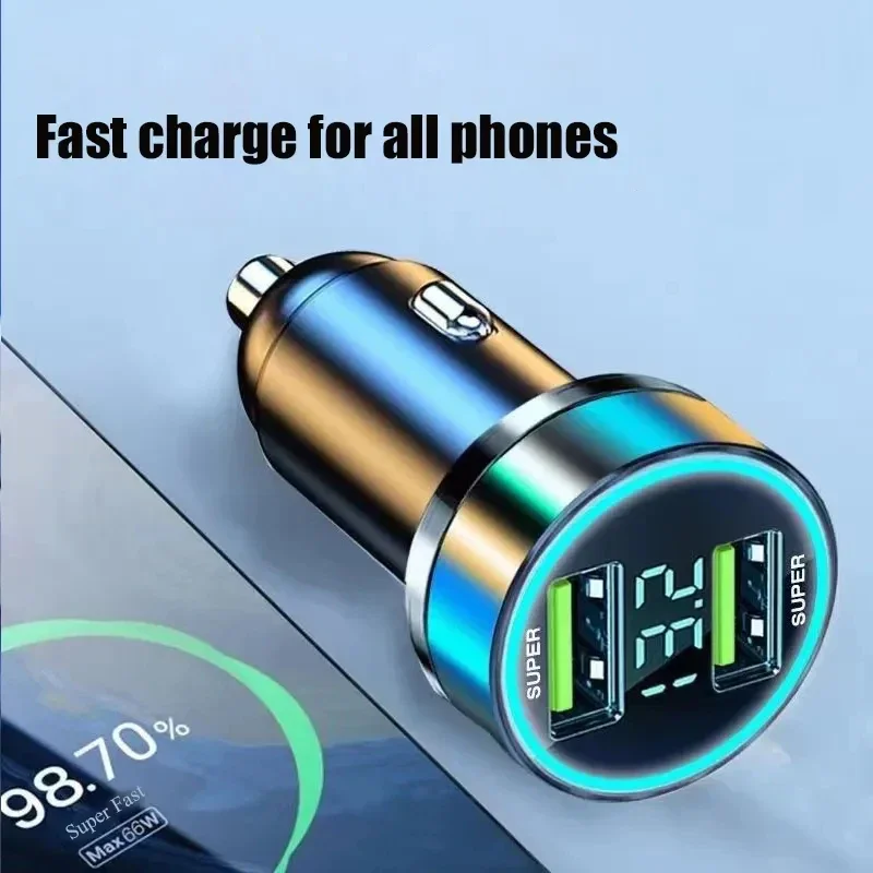 Alternative view of Car Super Charger 240W Dual Port Fast Charging Quick Charge 3.0 USB Car Phone Charger for IPhone Sumsung Huawei