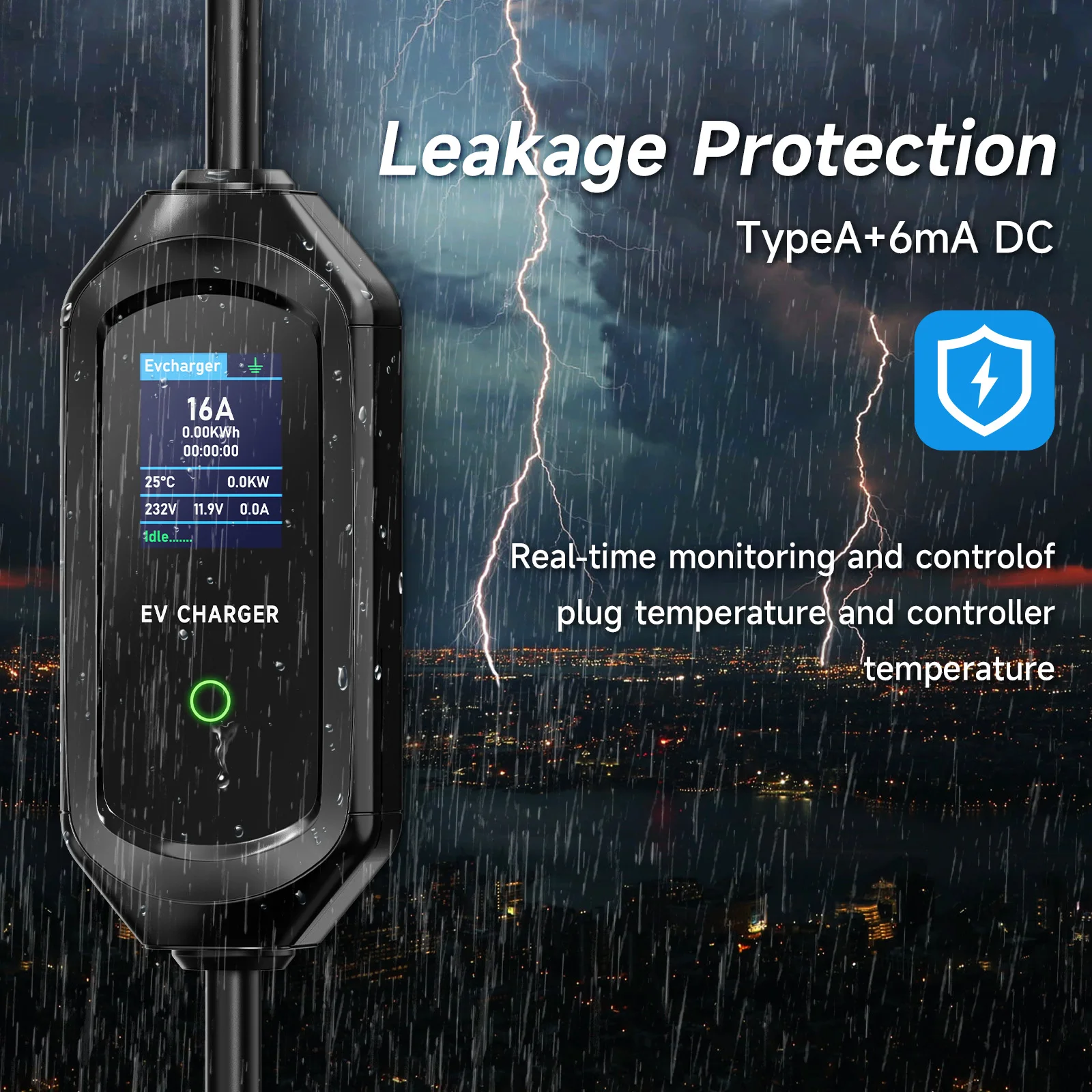 AFEEV Portable EV Charger Type2 IEC62196-2 EVSE Fast Charging Cable Type1 SAE J1772 Wallbox WiFi APP Bluetooth Wireless Control AFEEV Portable EV Charger Type2 IEC62196-2 EVSE Fast Charging Cable Type1 SAE J1772 Wallbox WiFi APP Bluetooth Wireless Control