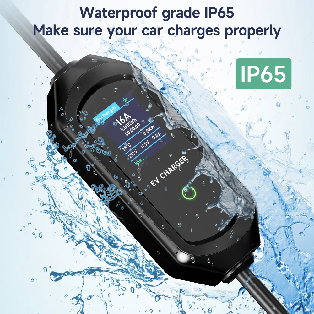AFEEV Portable EV Charger Type2 IEC62196-2 EVSE Fast Charging Cable Type1 SAE J1772 Wallbox WiFi APP Bluetooth Wireless Control AFEEV Portable EV Charger Type2 IEC62196-2 EVSE Fast Charging Cable Type1 SAE J1772 Wallbox WiFi APP Bluetooth Wireless Control