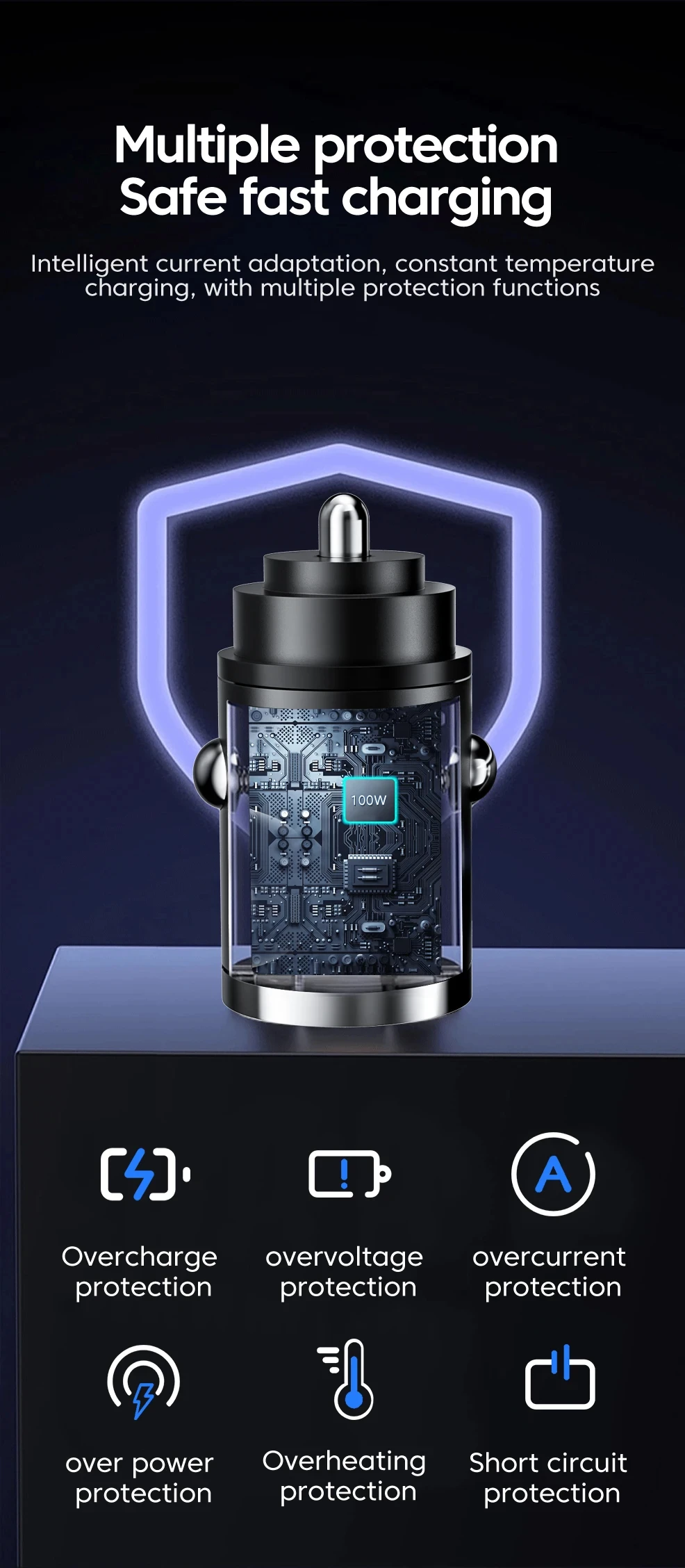 100W Car Charger Lighter PD Fast Charging For IPhone QC3.0 Mini USB Type C Mini Car Phone Charger For Samsung Huawei xiaomi 100W Car Charger Lighter PD Fast Charging For IPhone QC3.0 Mini USB Type C Mini Car Phone Charger For Samsung Huawei xiaomi