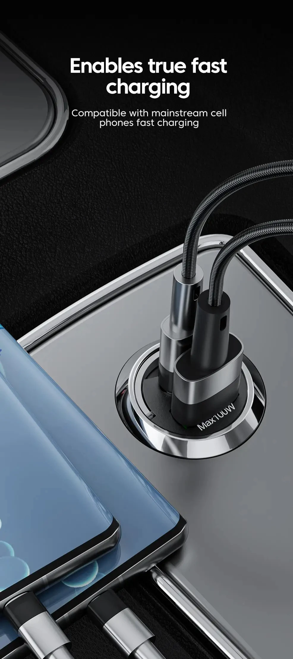 100W Car Charger Lighter PD Fast Charging For IPhone QC3.0 Mini USB Type C Mini Car Phone Charger For Samsung Huawei xiaomi 100W Car Charger Lighter PD Fast Charging For IPhone QC3.0 Mini USB Type C Mini Car Phone Charger For Samsung Huawei xiaomi