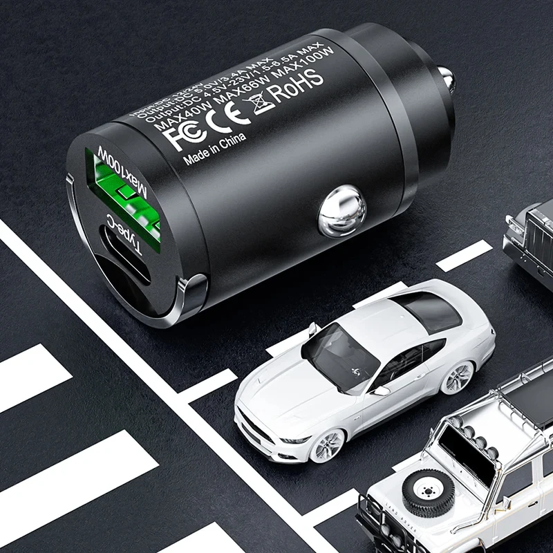 100W Car Charger Lighter PD Fast Charging For IPhone QC3.0 Mini USB Type C Mini Car Phone Charger For Samsung Huawei xiaomi - Image 4