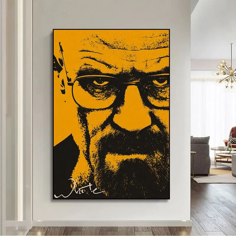 Alternative view of Breaking Bad Classic Movie Posters Kraft Paper Sticker Home Bar Cafe Wall Decor