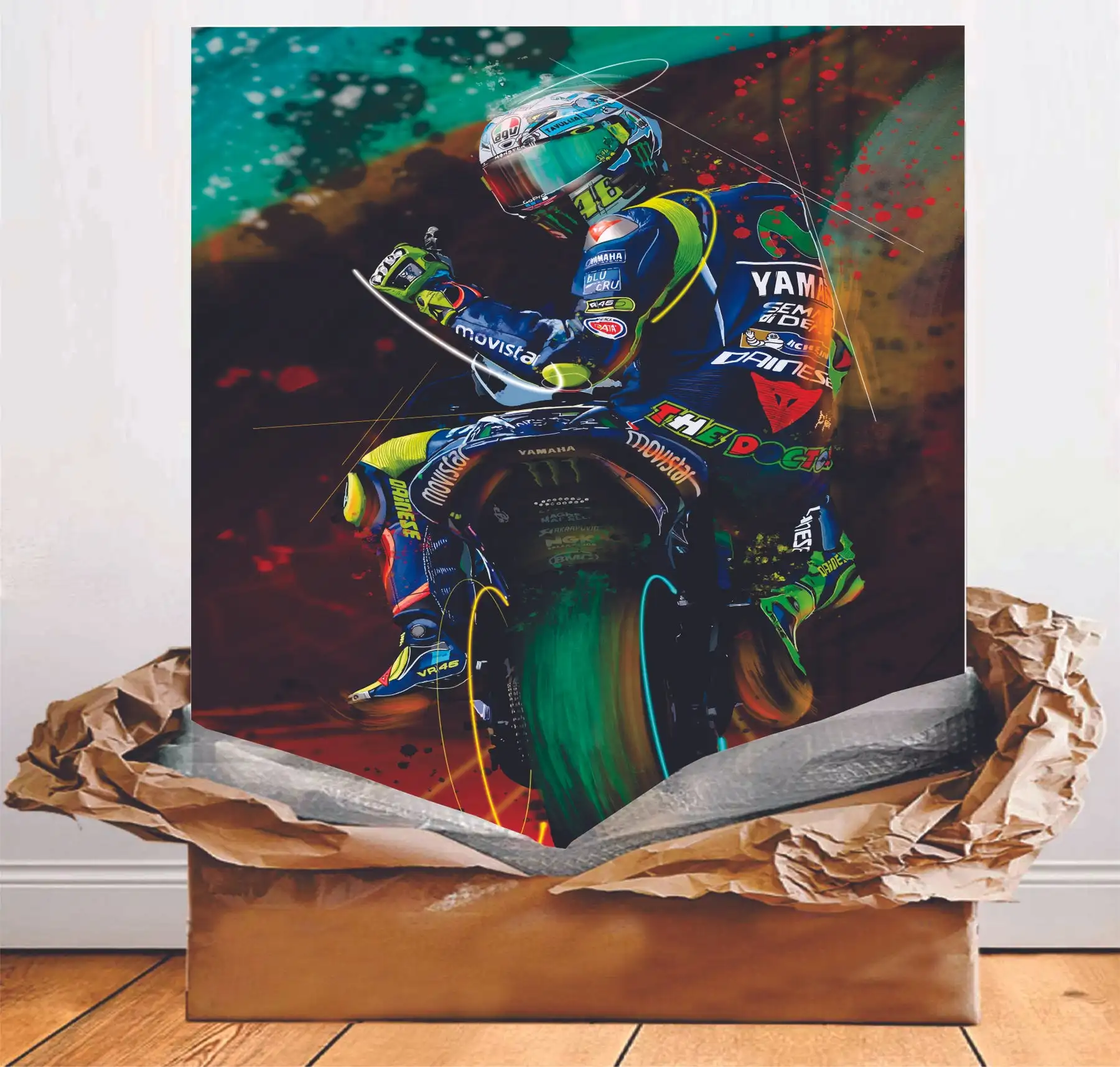 Poster Motorcycle Wall Art Picture Canvas Painting Print Living Room Bedroom Home Decoration