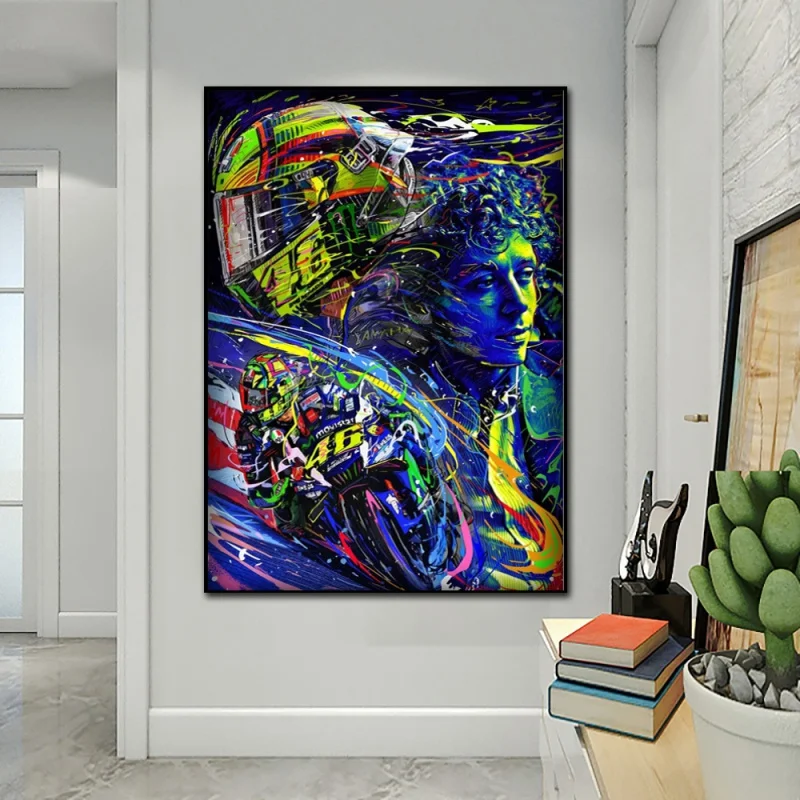 Poster Motorcycle Wall Art Picture Canvas Painting Print Living Room Bedroom Home Decoration