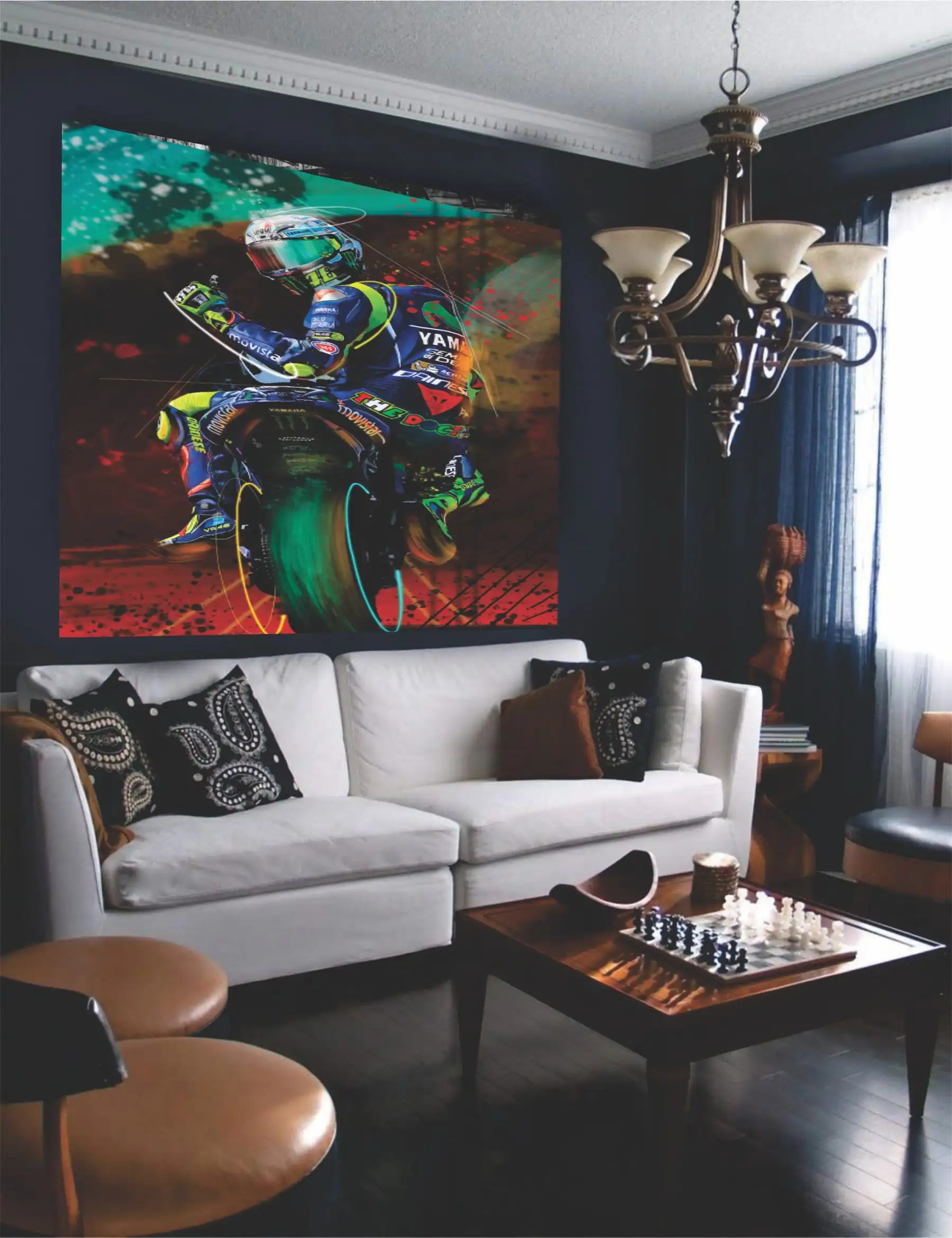 Poster Motorcycle Wall Art Picture Canvas Painting Print Living Room Bedroom Home Decoration