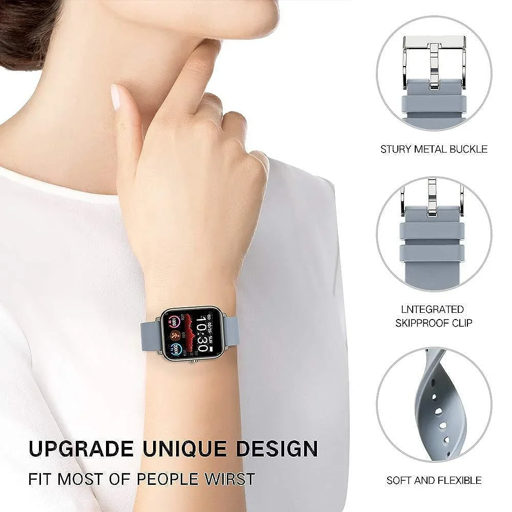 Alternative view of 16mm 18mm 20mm 22mm Smart Watch Bands, Replacement Adjustable Straps for Samsung Galaxy Silicone Strap Wristband Accessory
