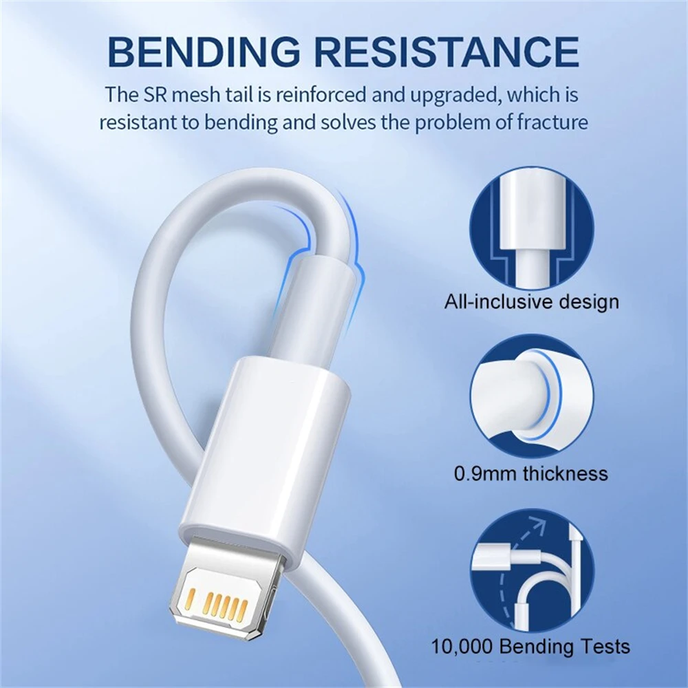 PD 30W Fast Charging For iPhone Charger USB For iPhone Cable 14 13 12 11 Pro Max Mini 8 Plus X XR XS USB Phone Charge Data Cable - Image 4