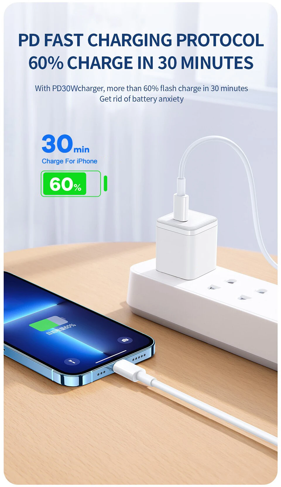 PD 30W Fast Charging For iPhone Charger USB For iPhone Cable 14 13 12 11 Pro Max Mini 8 Plus X XR XS USB Phone Charge Data Cable PD 30W Fast Charging For iPhone Charger USB For iPhone Cable 14 13 12 11 Pro Max Mini 8 Plus X XR XS USB Phone Charge Data Cable