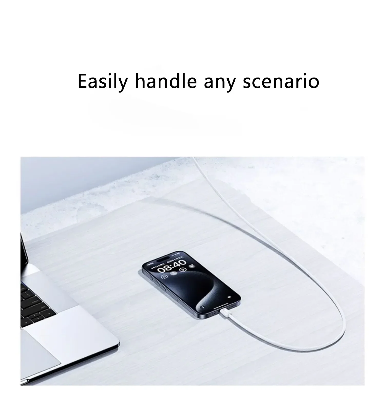 Original PD 60W USB C Fast Charger Cable For Apple iPhone 15 Pro Max 15 Pro 15 Puls USB-C Weaving Charging Data Line Accessories