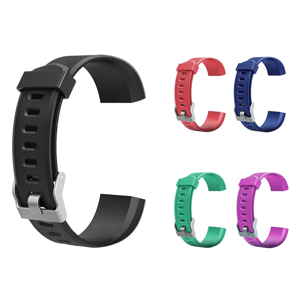 For ID115 Plus Wrist Band Replacement Silicone Color Strap Smart Watch Bracelet Accessories for ID115 Plus Colorful Strap