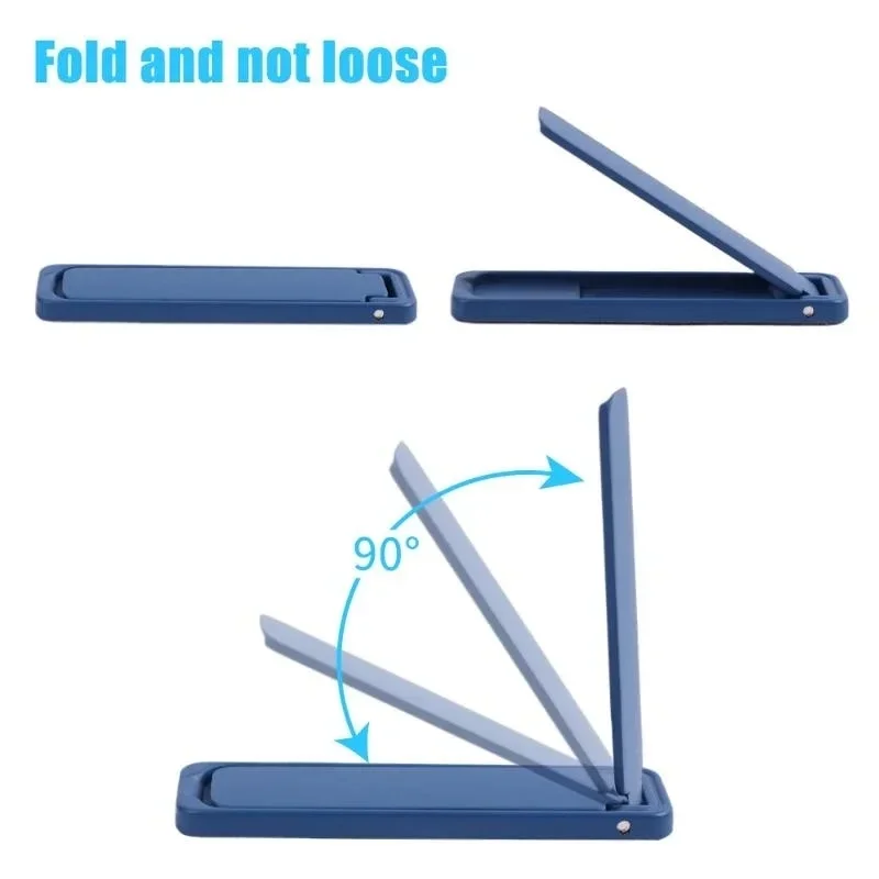 Ultra Thin Mini Metal Folding Mobile Phone Holder Stand Alloy Invisible Portable Phone Kickstand Bracket Desktop Phone Holder - Image 3