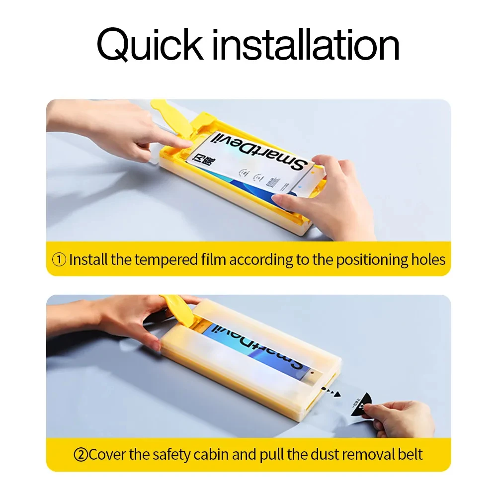 Alternative view of SmartDevil Dustfree Screen Protector for Samsung S24Ultra S23Ultra S24 Full Glue Microcrystalline Soft Film Full Cover Dustproof
