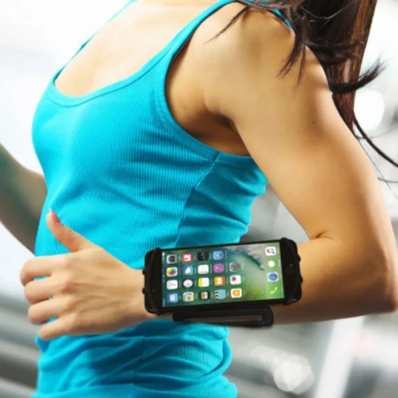 Alternative view of Phone Wrist Case Gym Running Phone Bag Arm Band Outdoor Sports Universal Phone Holder Armband Wrist Case For IPhone For Samsung