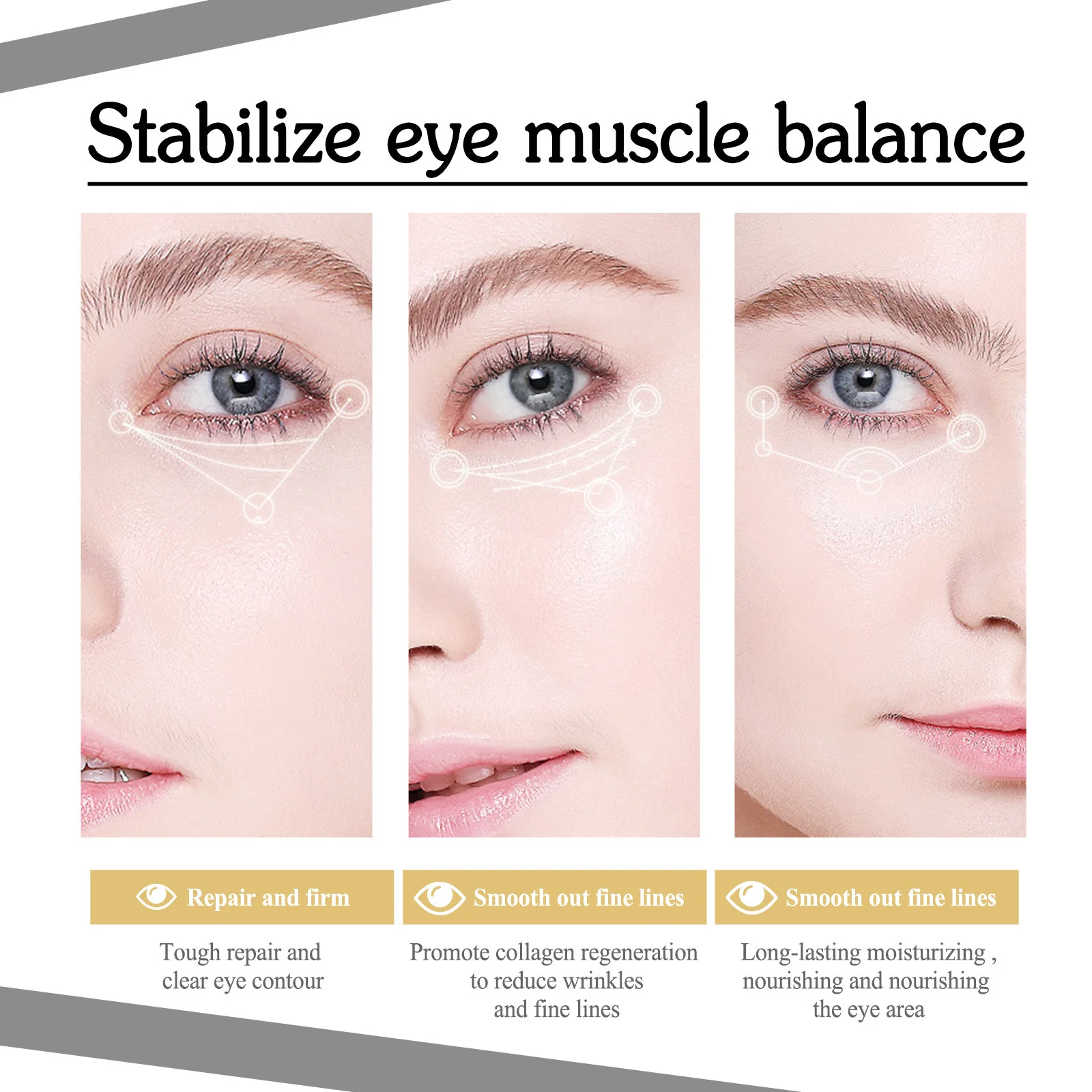 Alternative view of Anti Wrinkle Eye Cream Remove Eye Bags Puffiness Lifting Firming Smooth Skin Care Moisturizing Instant Eye Massage Cream