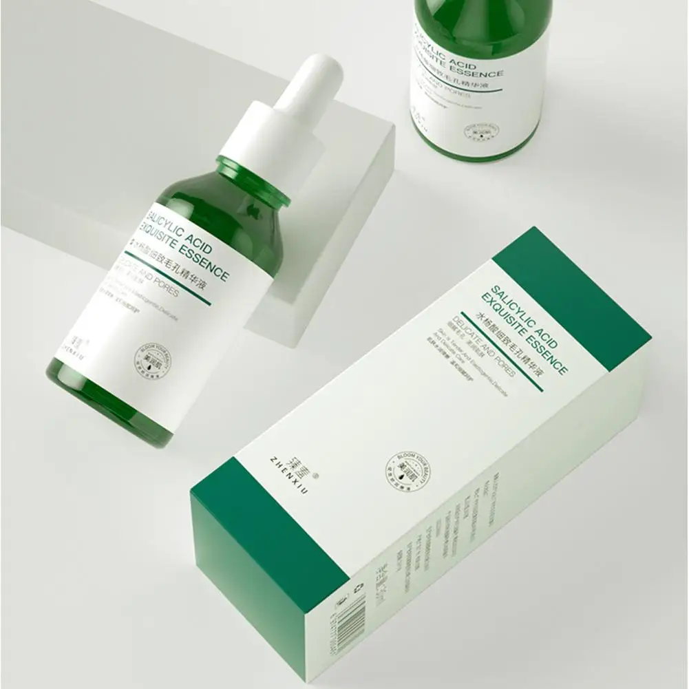 Alternative view of 30ml Salicylic Acid Delicate Pore Facial Essence Hydrating Moisturizing Gentle Care Shrinking Pore Water Light Beauty Face Serum