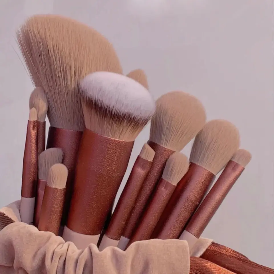 Alternative view of 13 PCS/Lot Makeup Brushes Set Eye Shadow Foundation Women Cosmetic Powder Blush Blending Beauty Make Up Tool