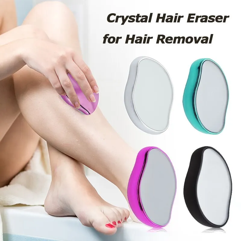 Alternative view of Crystal Epil Hair Removal Eraser Painless Safe Reusable Easy Clean Depilation Tool Physical Glass Hair Remov Body Beauty Eraser