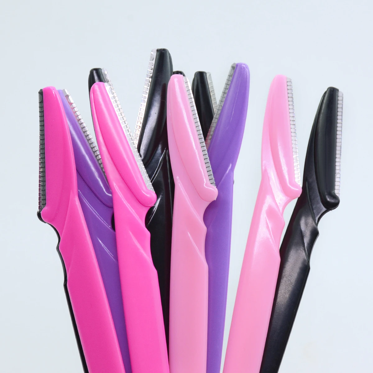 Alternative view of 30Pcs/Bottle Eyebrow Razors With Container Facial Eye Brow Trimmer In Case Hair Removal Shaver Safe Blades Trimming Tools