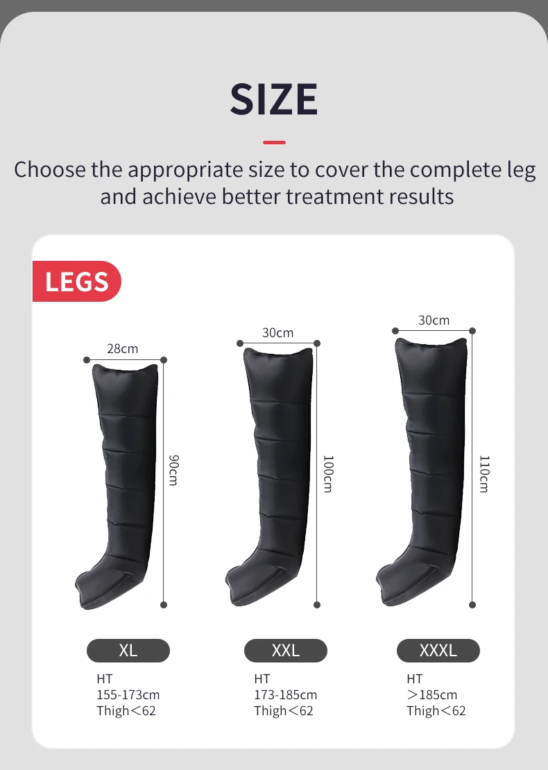 Pressotherapy Air Compression Foot Muscle Massager Leg Recovery Boots Lymphatic Drainage Machine  Relax Physiotherapy 8 Chamber