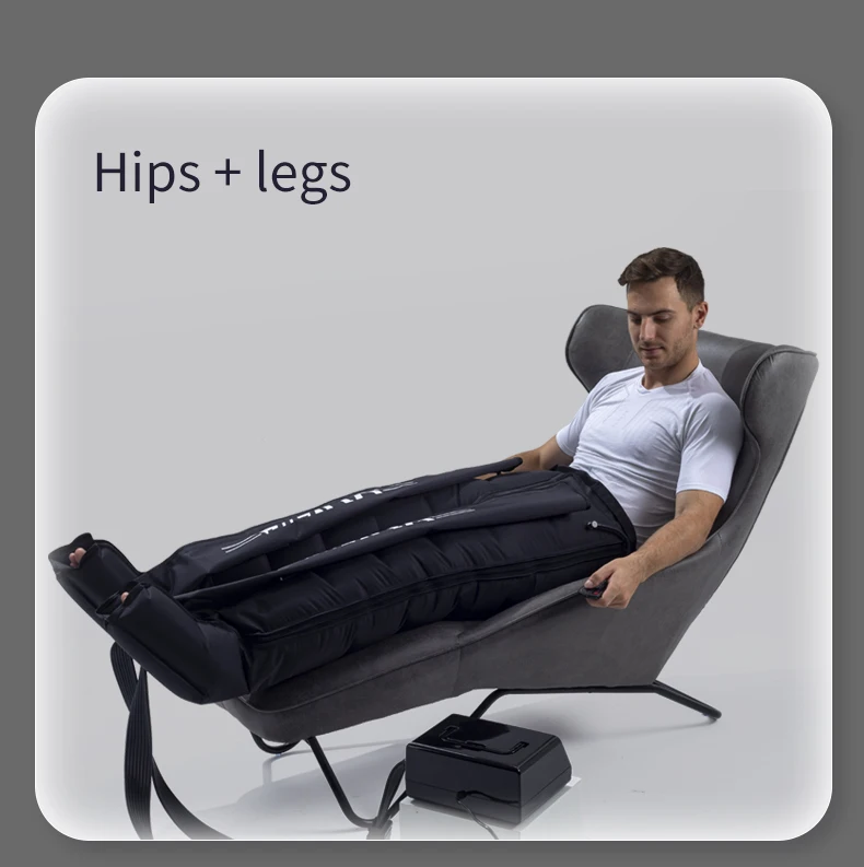 Pressotherapy Air Compression Foot Muscle Massager Leg Recovery Boots Lymphatic Drainage Machine  Relax Physiotherapy 8 Chamber