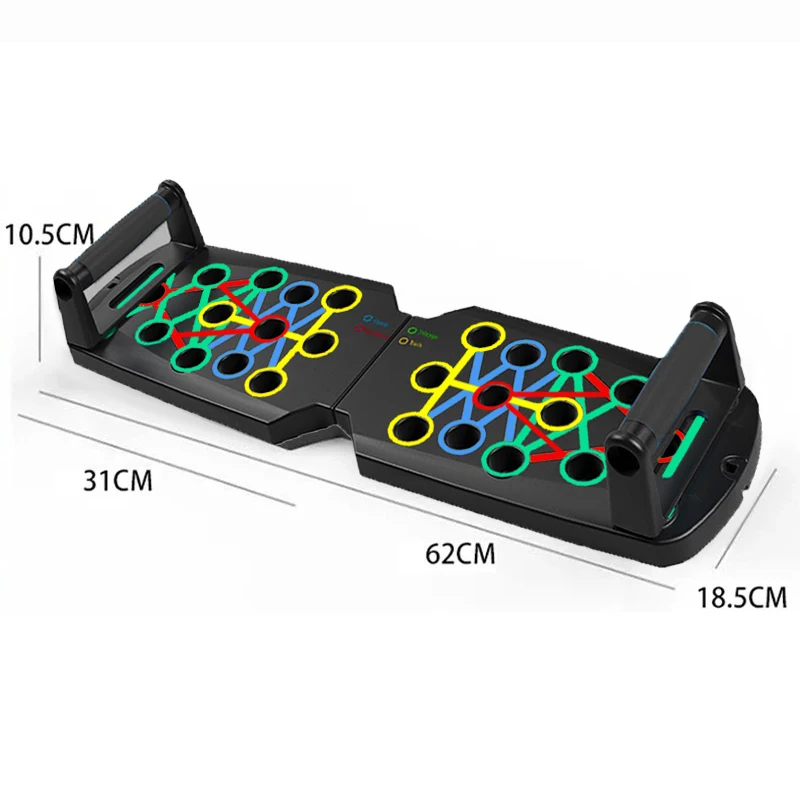 Alternative view of Push-up Board Set Portable Multifunctional Push-up Bar Foldable Fitness Equipment For Chest Abdomen Arms/Back Training