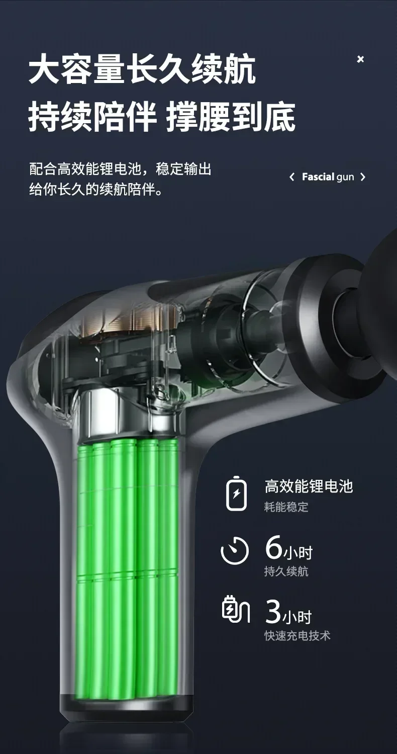 Mini USB Massage Gun, Fascia Machine, Muscle Relaxation, Vibration Rod, Fitness Equipment