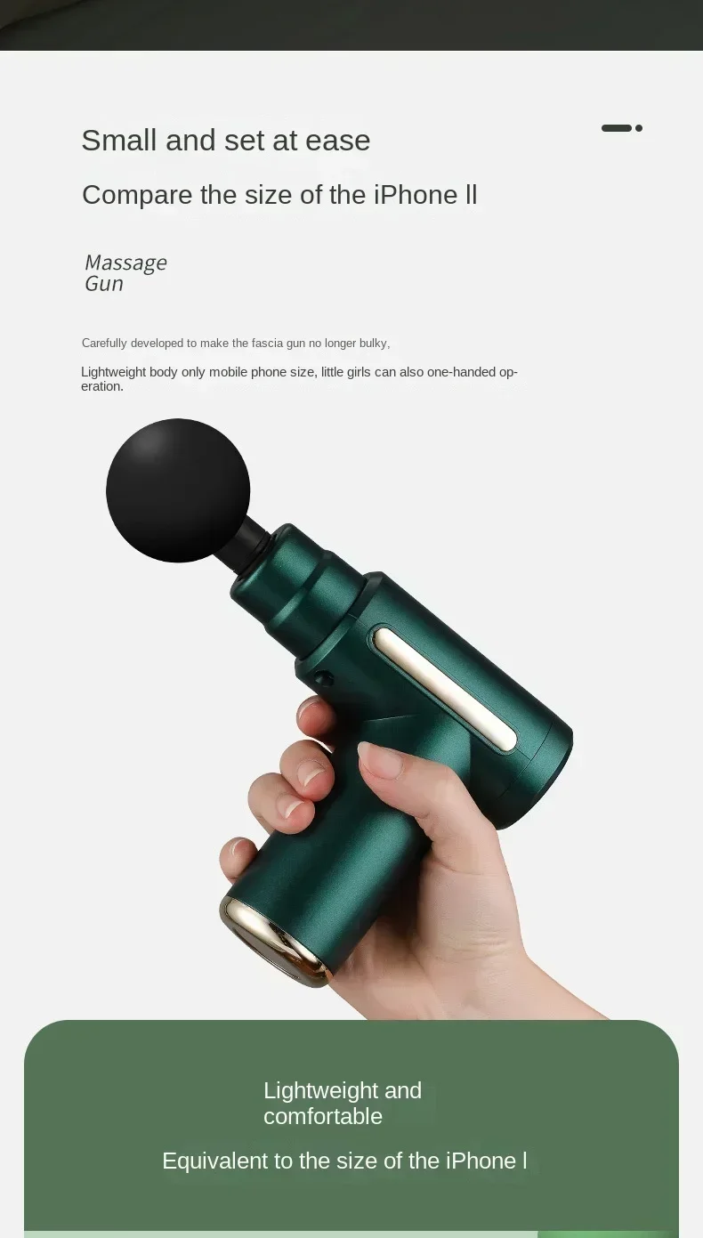 Mini USB Massage Gun, Fascia Machine, Muscle Relaxation, Vibration Rod, Fitness Equipment